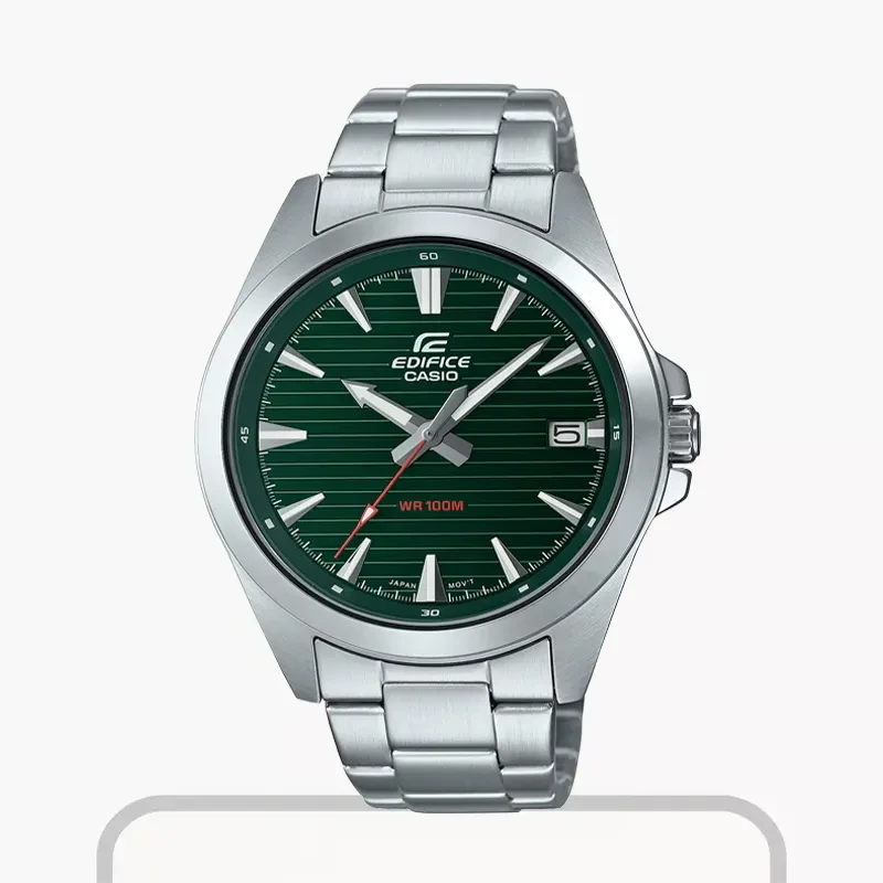 Casio Edifice Green Dial Analog Men's Watch- EFV-140D-3AV